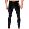 XRUB Latex Pantalon en latex Xrub avec Zip Avant/Arrière Noir-Blanc